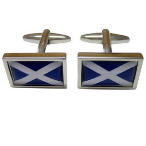 Bordered Scotland Flag Cufflinks